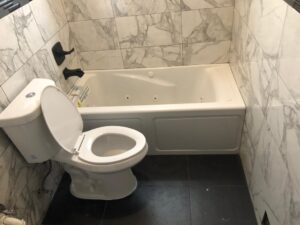 bathroom shower toilet installation